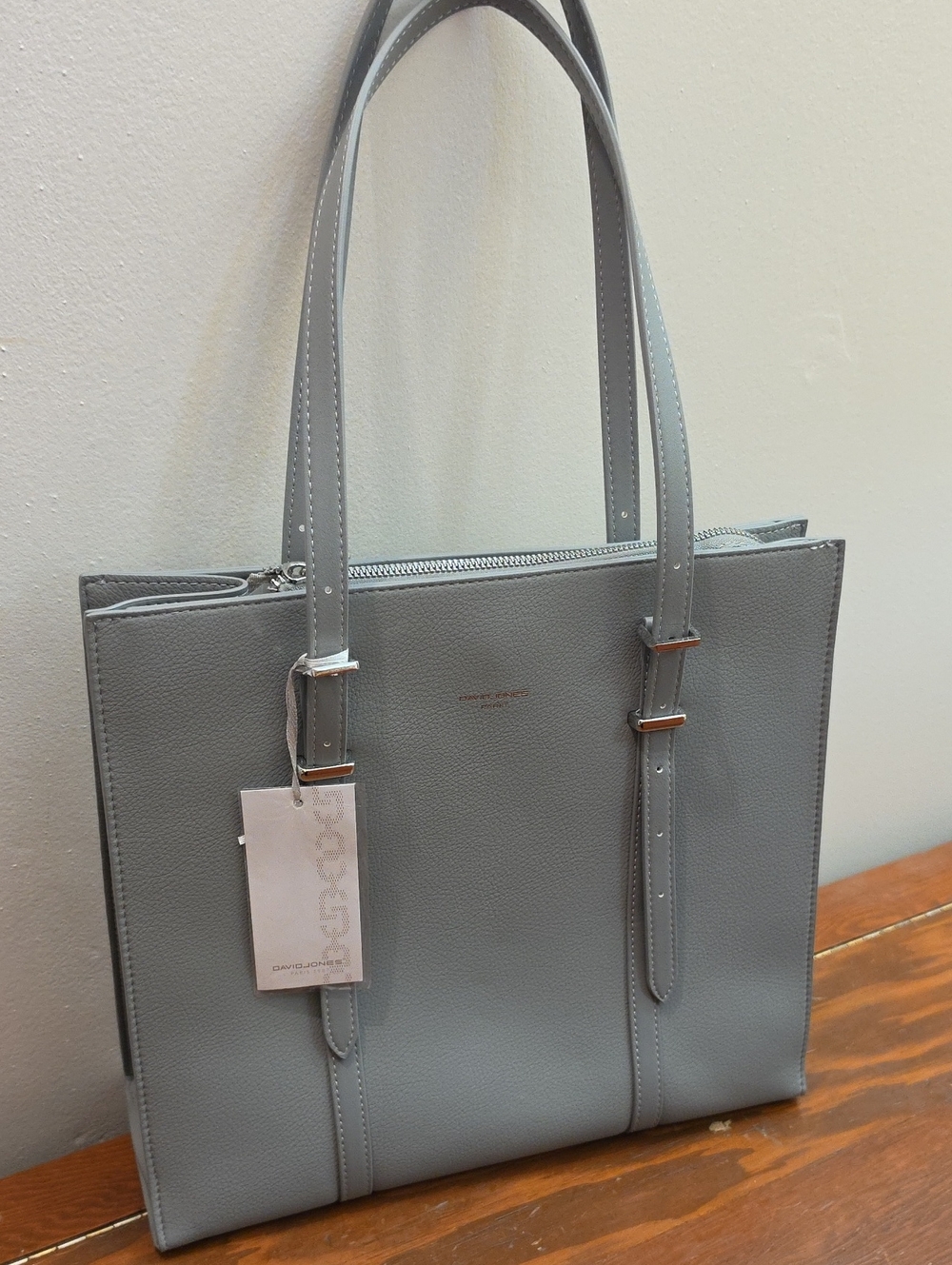 Classic Gray Tote Bag - David Jones New York NWT